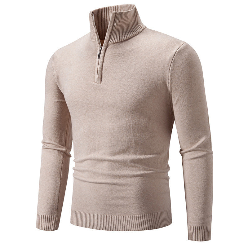 2023 Herren Plus Size Fleece-Pullover mit Reißverschluss und Stehkragen
