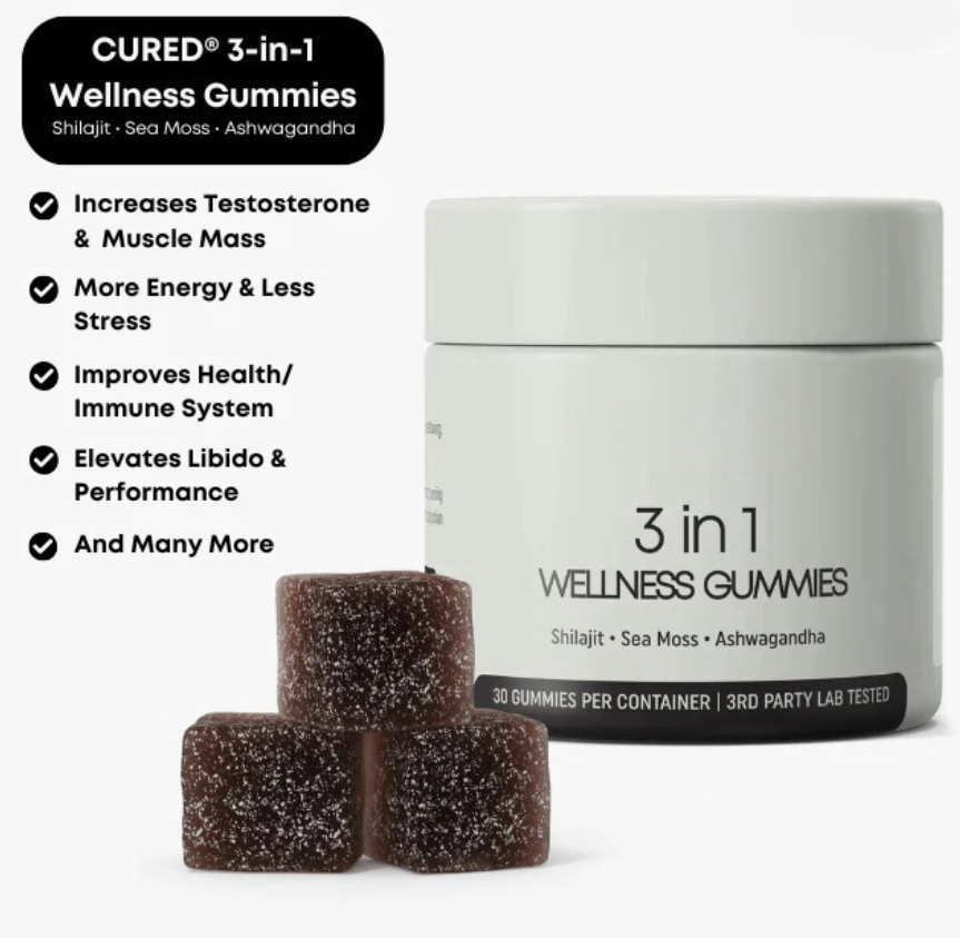 Shilajit 3-in-1 Gummis für Männer
