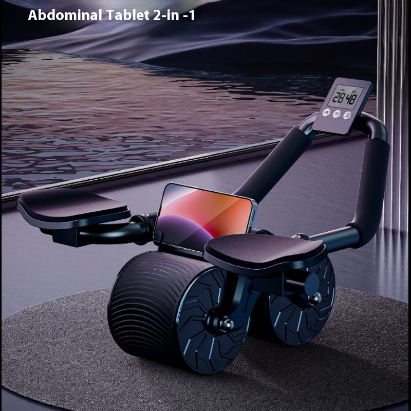 Automatisches Bauchtrainer-Rad mit Rückprallfunktion