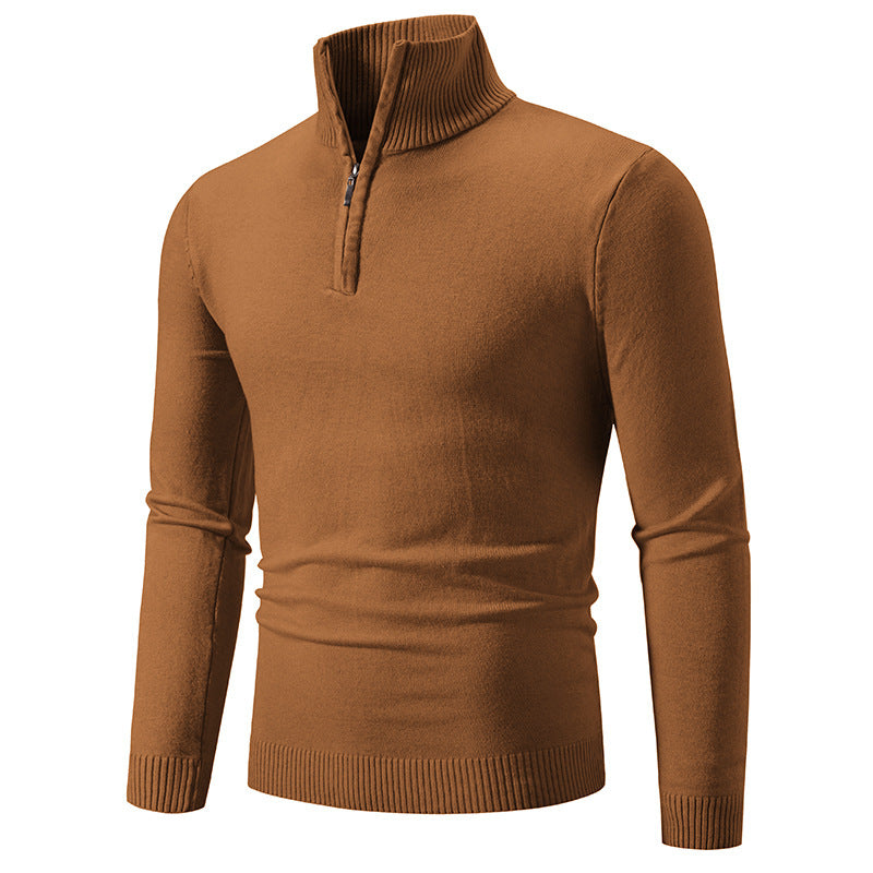 2023 Herren Plus Size Fleece-Pullover mit Reißverschluss und Stehkragen