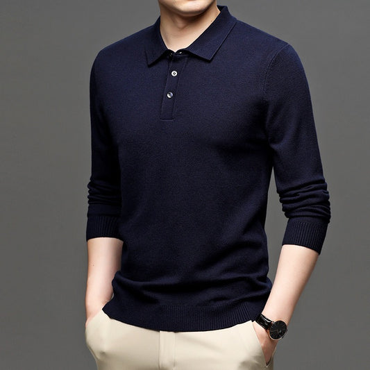 Herren Revers Strickpullover