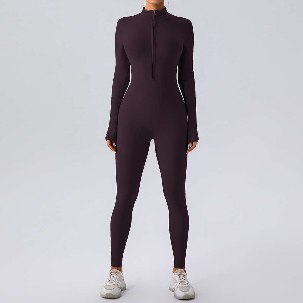 Fleecegefütterter Yoga-Jumpsuit
